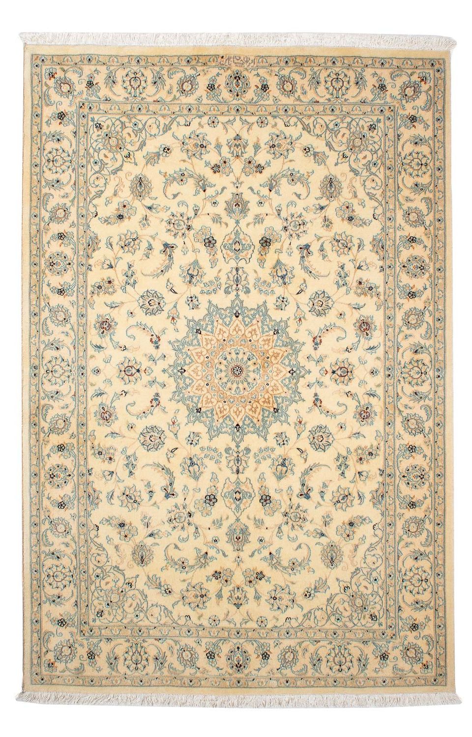 Alfombra Persa - Nain - Real - 198 x 137 cm - beige