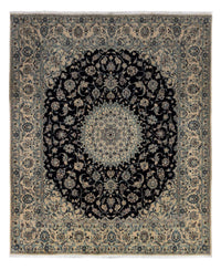 Alfombra Persa - Nain - Real - 298 x 252 cm - negro
