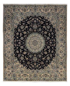 Alfombra Persa - Nain - Real - 298 x 252 cm - negro