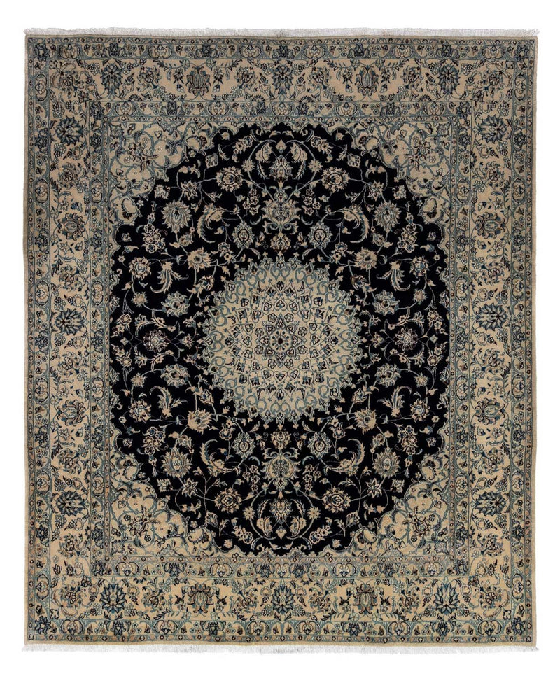Alfombra Persa - Nain - Real - 298 x 252 cm - negro