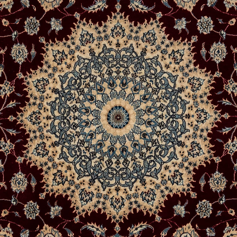 Alfombra Persa - Nain - Real - 342 x 250 cm - rojo oscuro