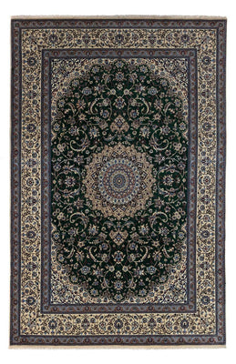 Alfombra Persa - Nain - Real - 354 x 245 cm - verde oscuro