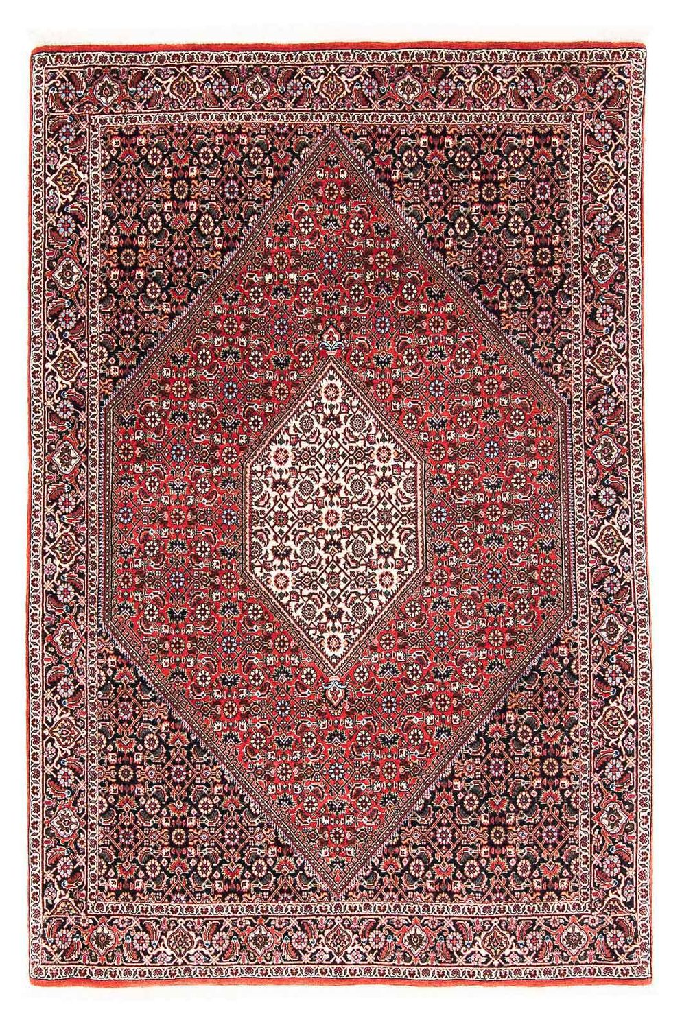 Alfombra persa - Bidjar - 176 x 110 cm - rojo claro