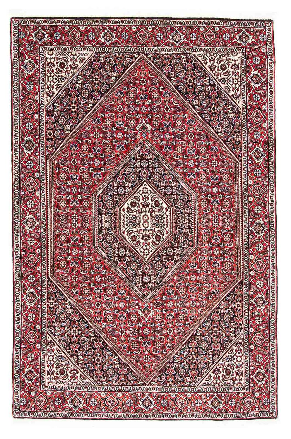 Alfombra persa - Bidjar - 173 x 111 cm - rojo claro