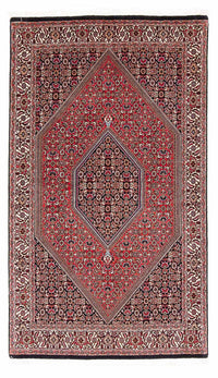 Alfombra persa - Bidjar - 183 x 110 cm - rojo claro