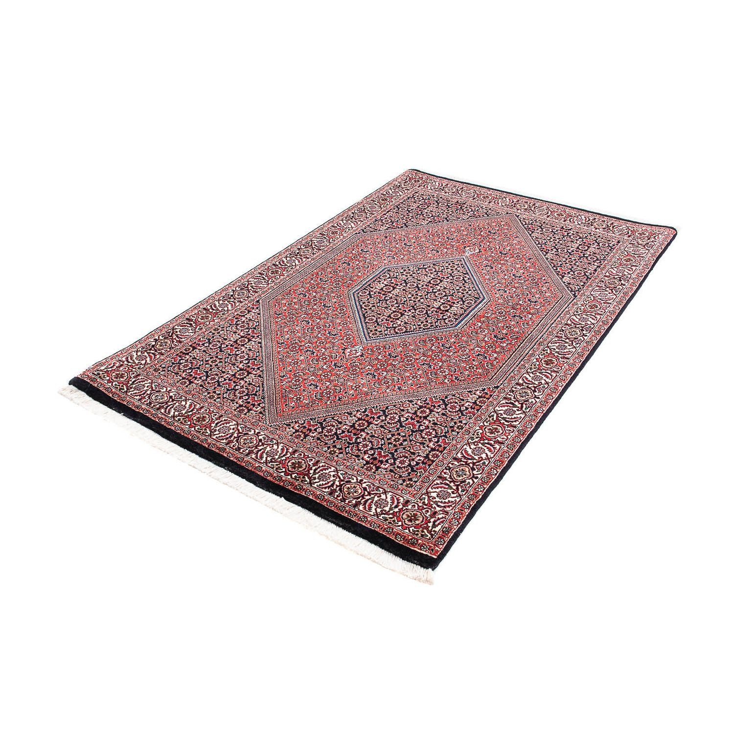Alfombra persa - Bidjar - 183 x 110 cm - rojo claro
