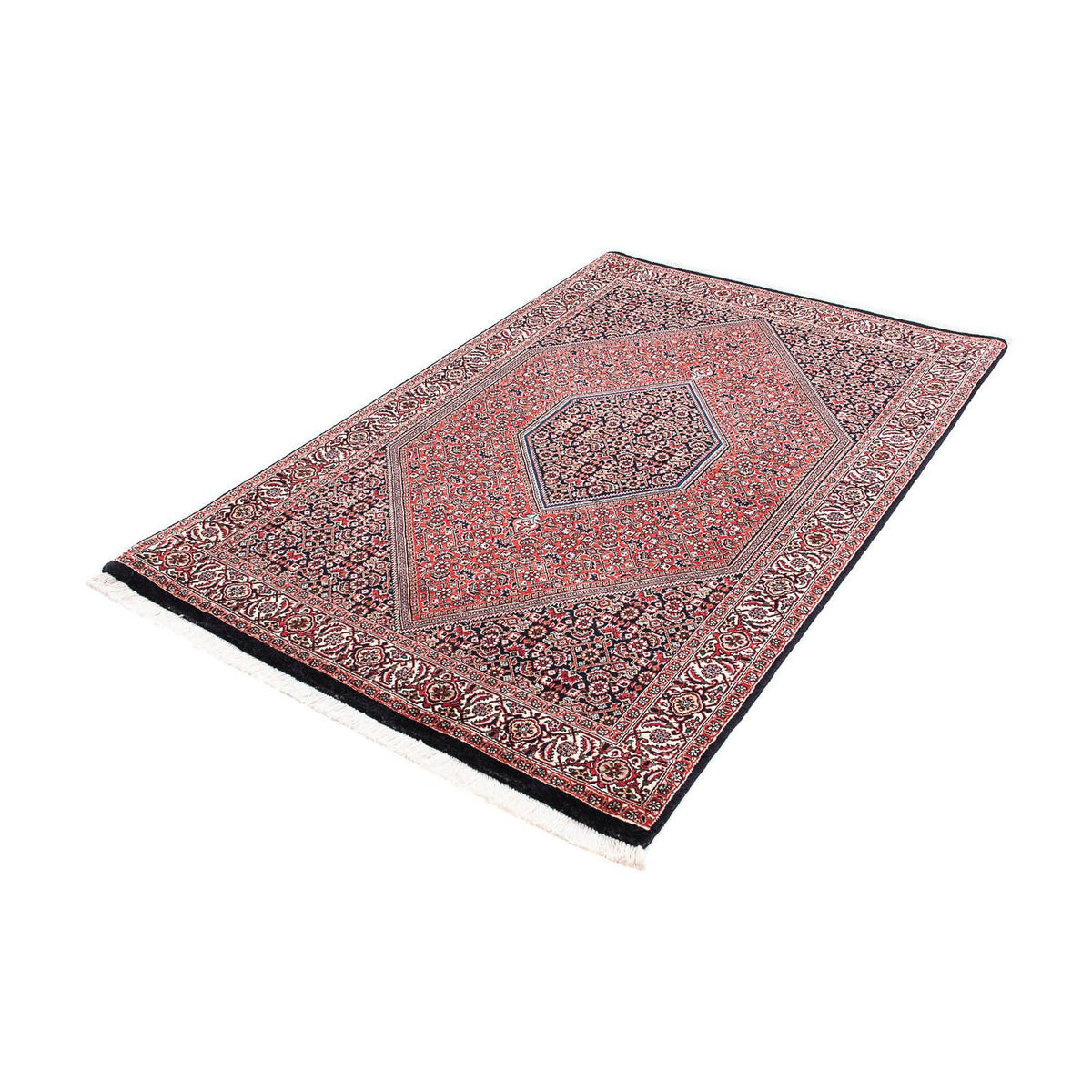 Alfombra persa - Bidjar - 183 x 110 cm - rojo claro