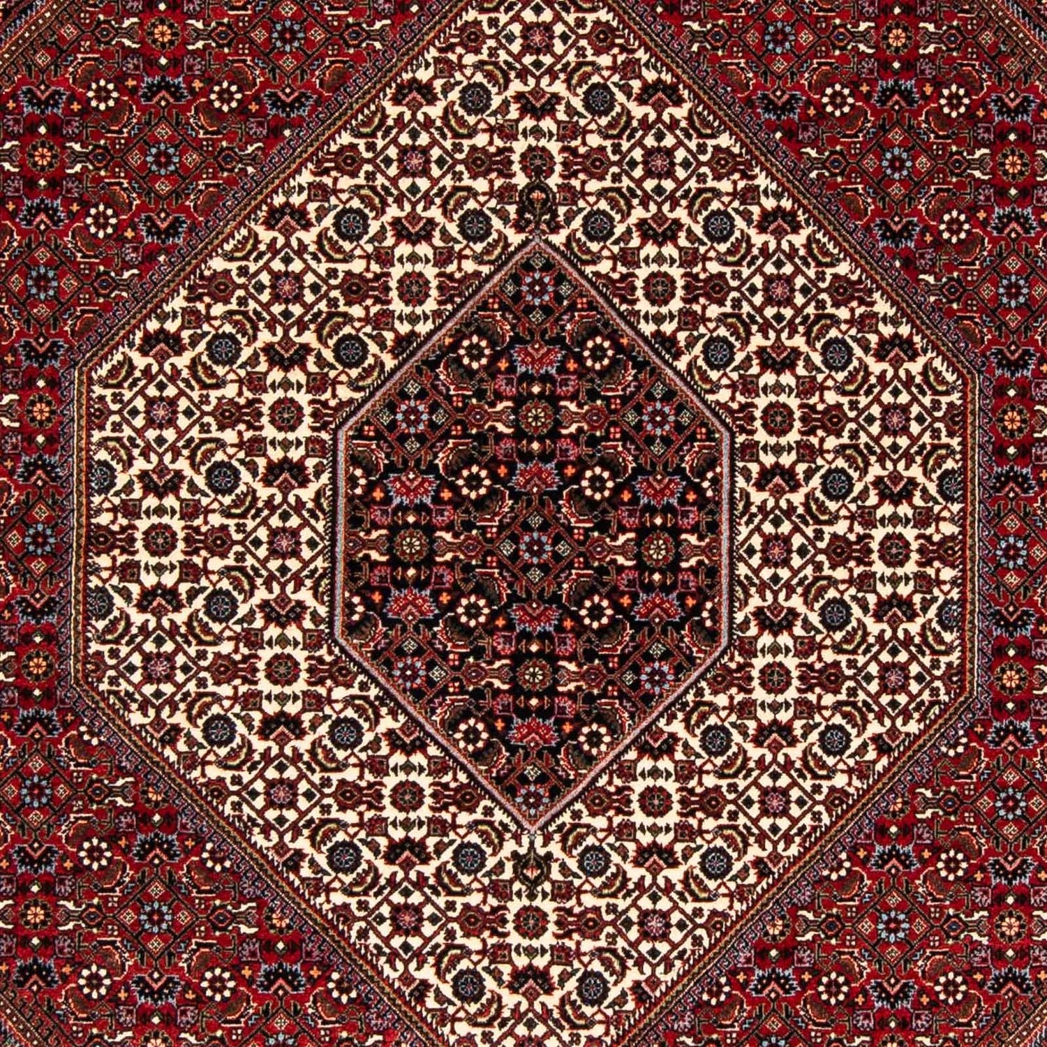 Alfombra persa - Bidjar - 245 x 172 cm - rojo oscuro