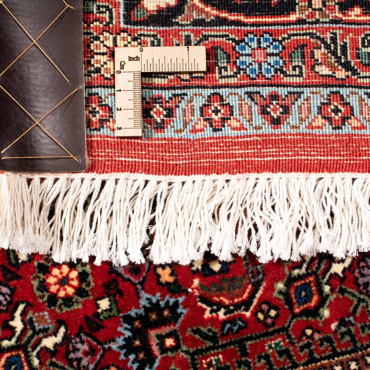 Alfombra persa - Bidjar - 245 x 172 cm - rojo oscuro