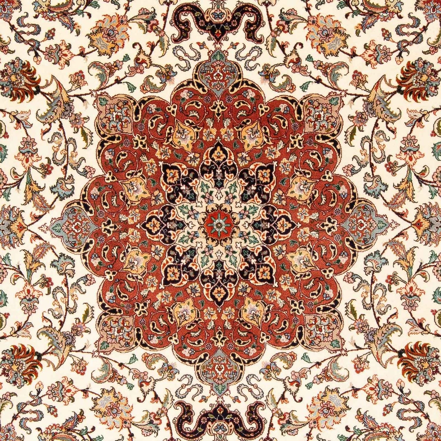 Alfombra Persa - Tabriz - Real - 303 x 201 cm - beige