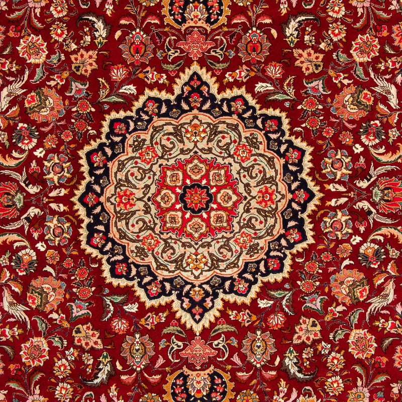 Alfombra Persa - Tabriz - Real - 303 x 209 cm - rojo oscuro