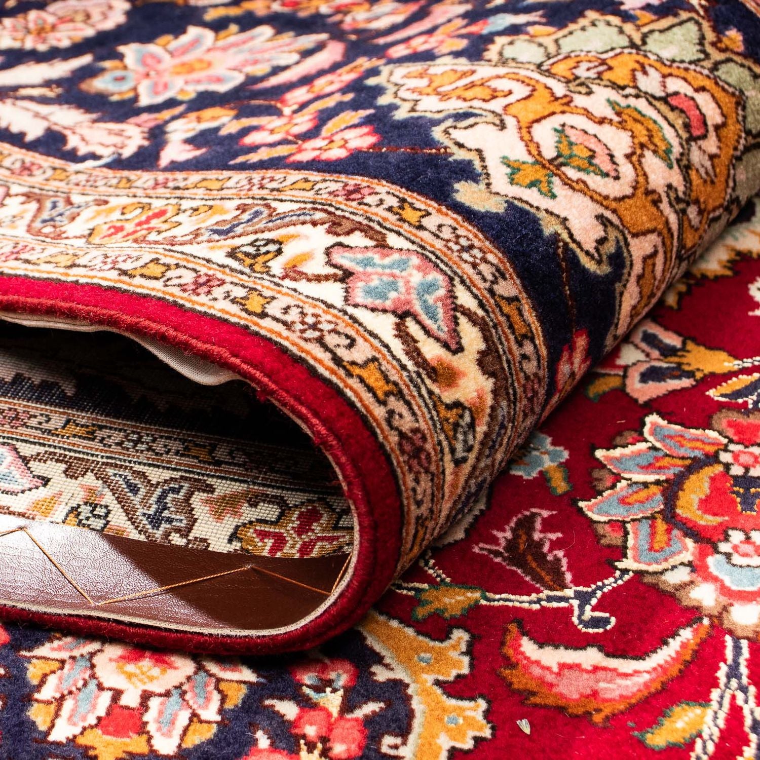 Alfombra Persa - Tabriz - Real - 303 x 209 cm - rojo oscuro