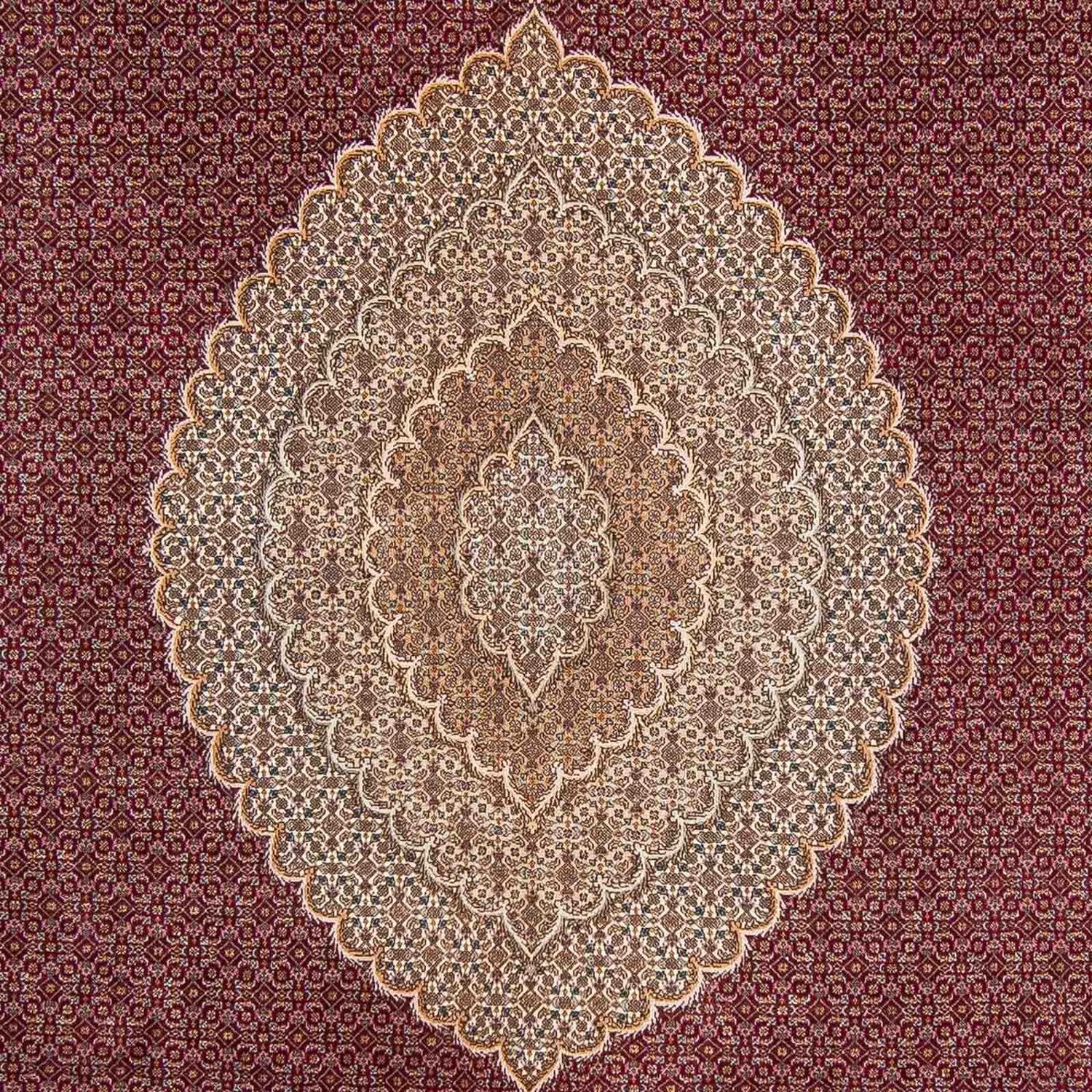 Alfombra persa - Tabriz - 351 x 254 cm - rojo oscuro