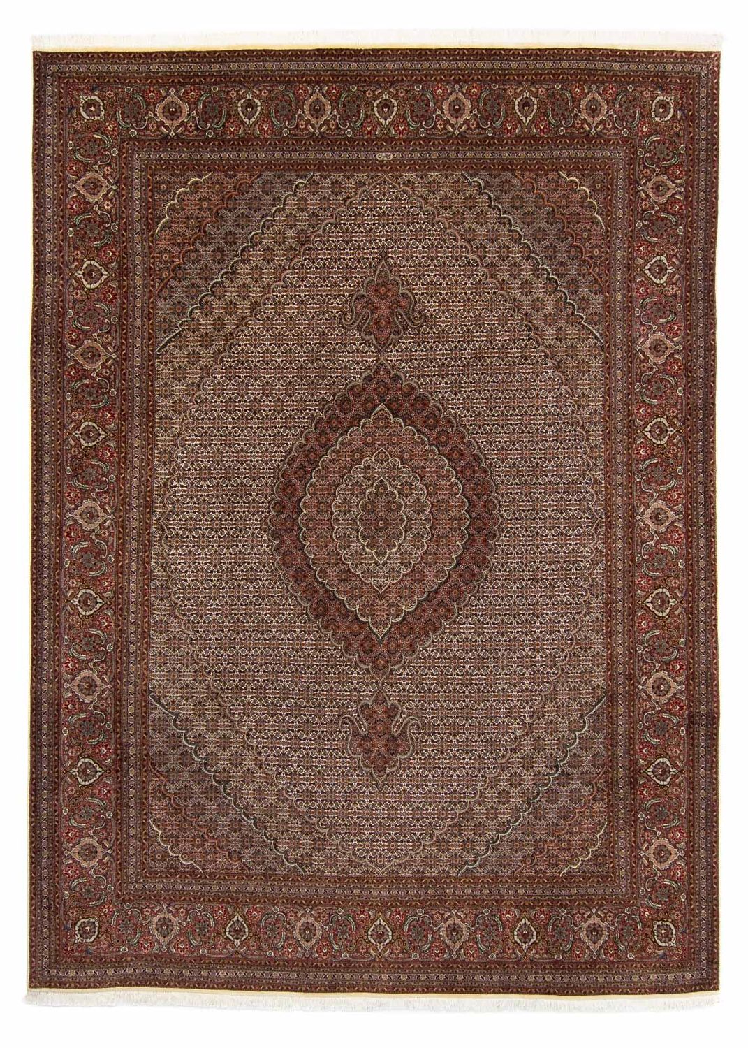 Alfombra persa - Tabriz - 353 x 245 cm - marrón