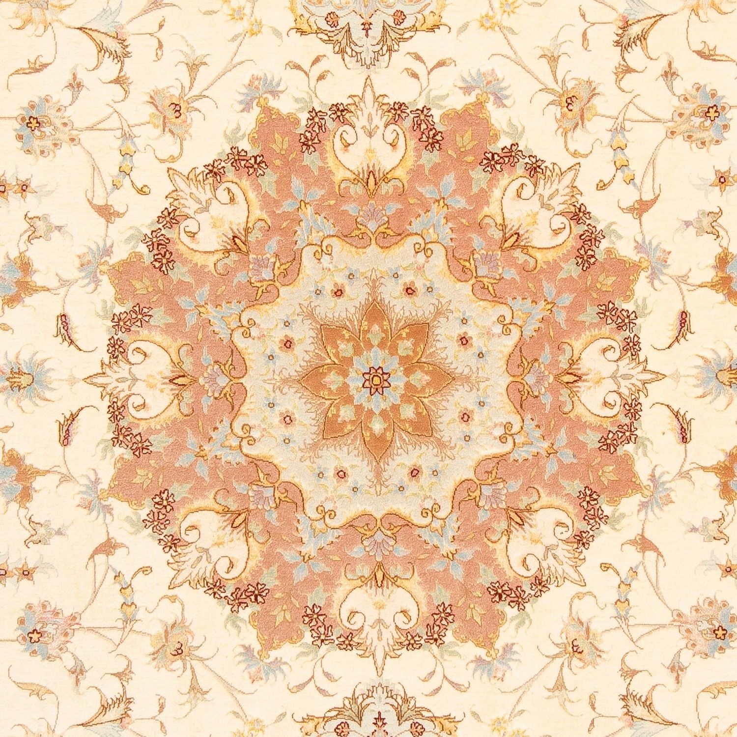 Alfombra Persa - Tabriz - Real - 312 x 203 cm - beige