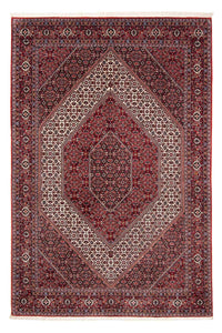 Alfombra persa - Bidjar - 241 x 170 cm - rojo oscuro