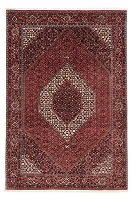 Alfombra persa - Bidjar - 254 x 174 cm - rojo oscuro