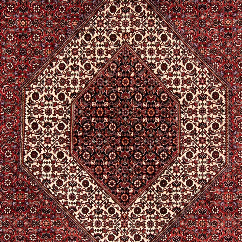 Alfombra persa - Bidjar - 254 x 174 cm - rojo oscuro