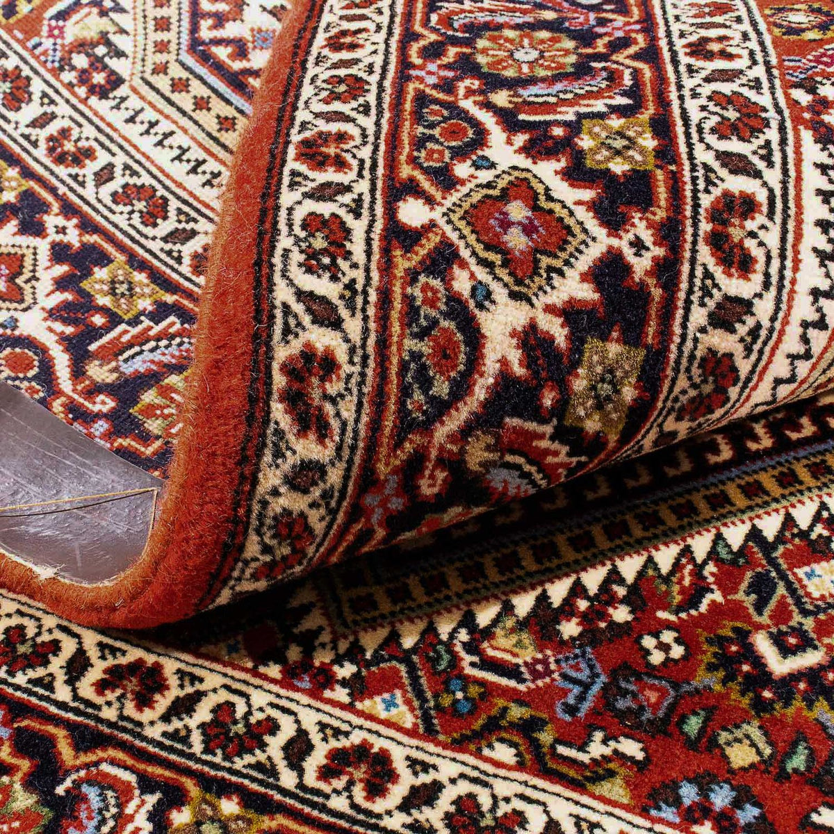 Alfombra persa - Bidjar - 150 x 104 cm - rojo