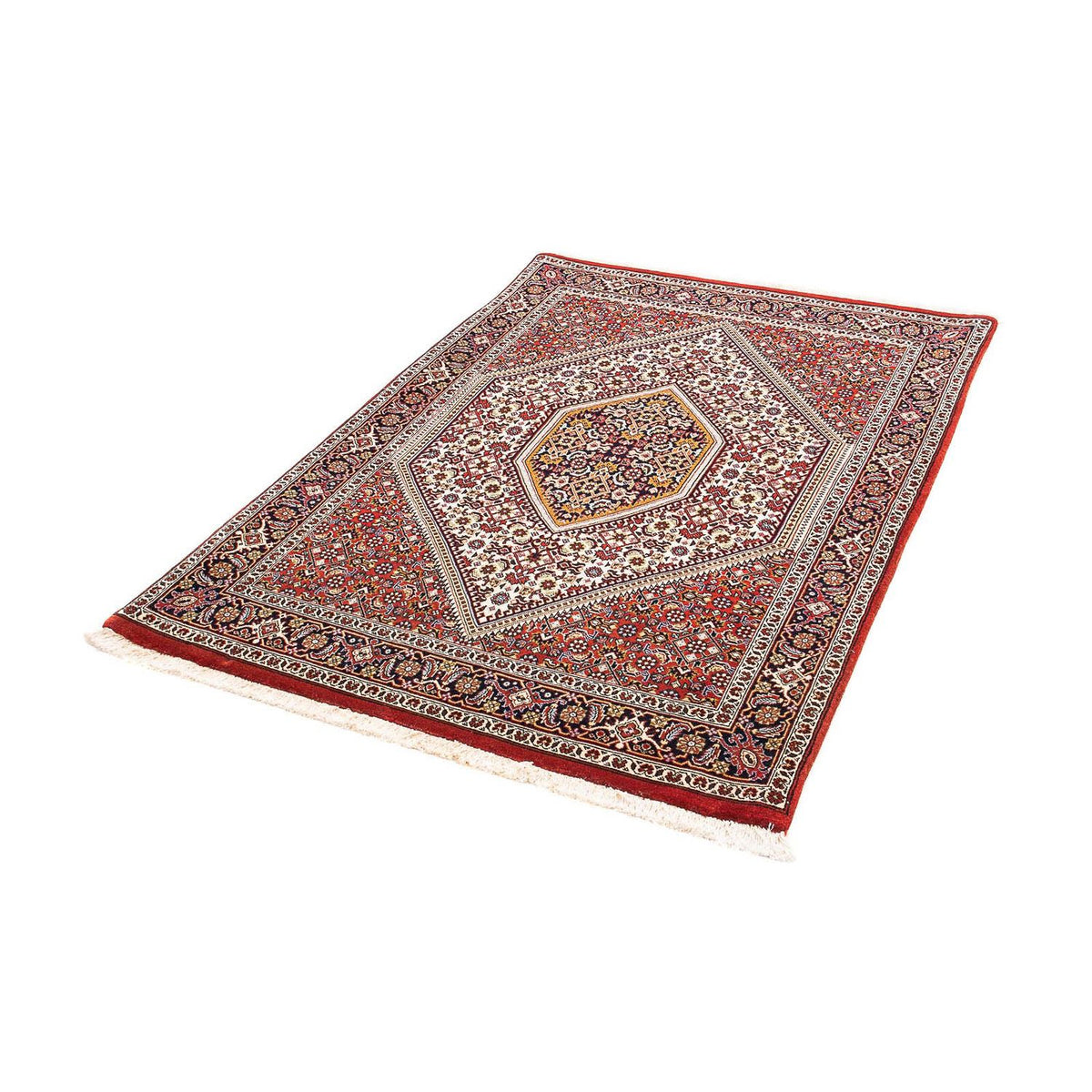 Alfombra persa - Bidjar - 150 x 104 cm - rojo