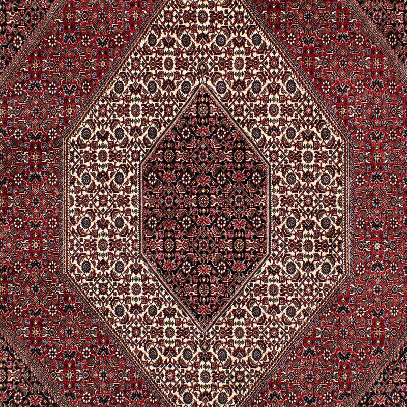 Alfombra persa - Bidjar - 305 x 203 cm - rojo oscuro