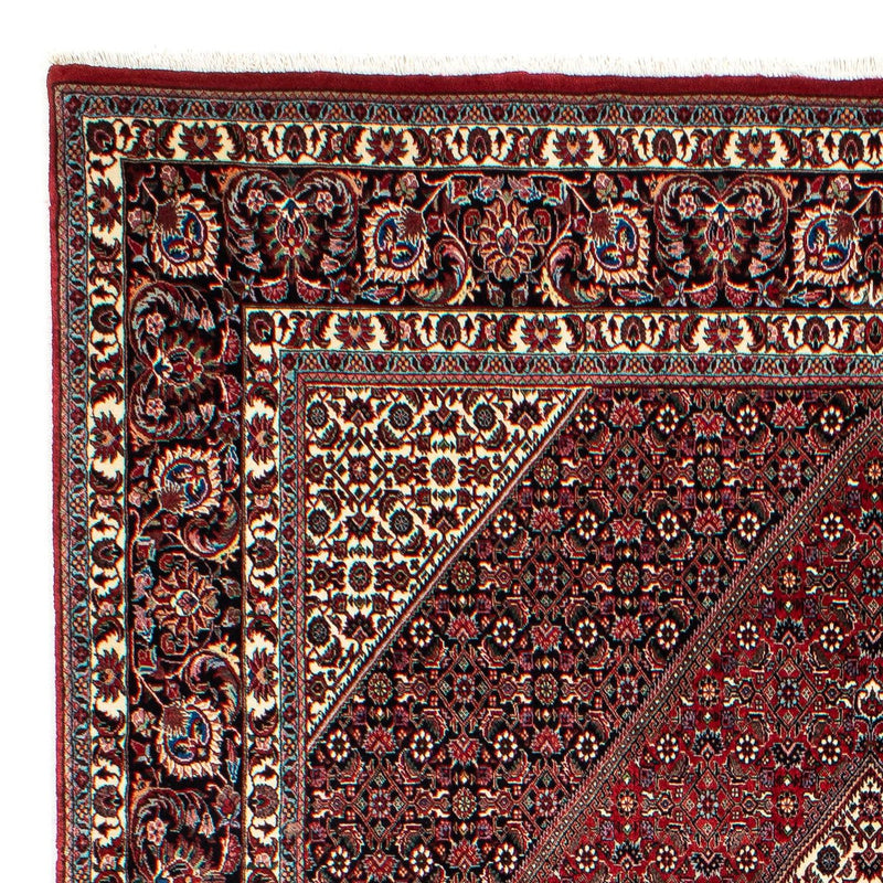 Alfombra persa - Bidjar - 305 x 203 cm - rojo oscuro