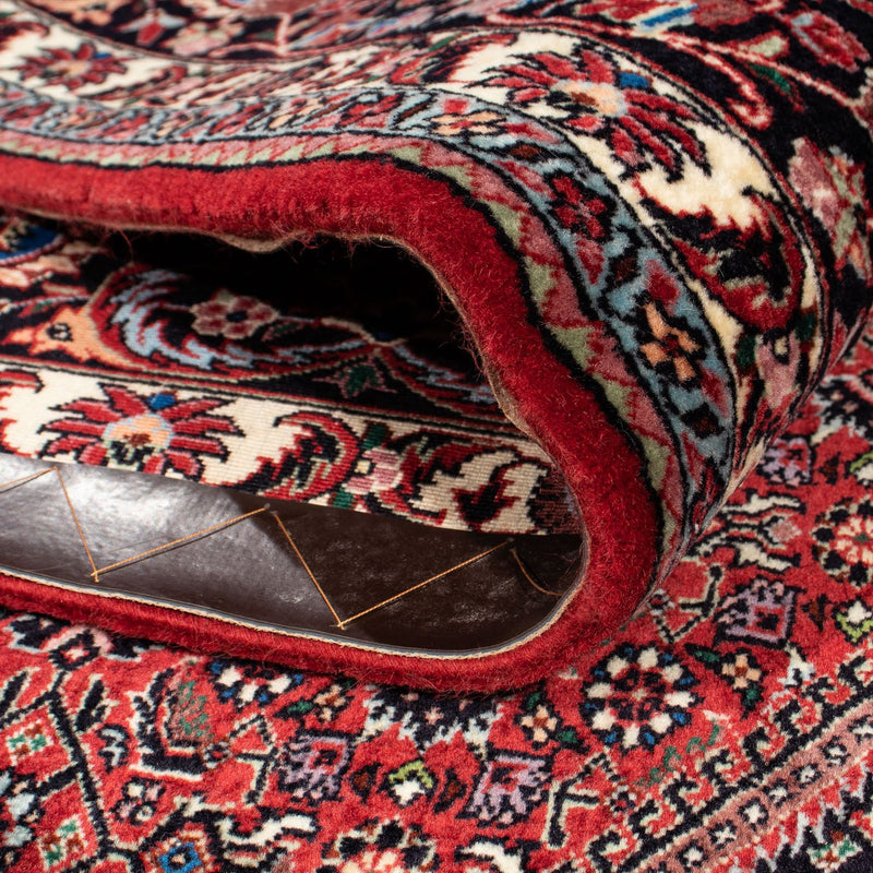 Alfombra persa - Bidjar - 305 x 203 cm - rojo oscuro