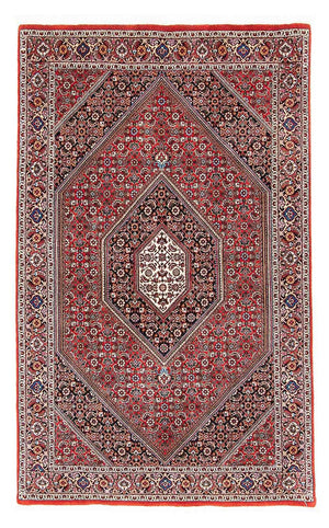 Alfombra persa - Bidjar - 182 x 109 cm - rojo