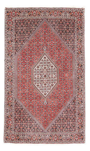 Alfombra persa - Bidjar - 181 x 109 cm - rojo claro