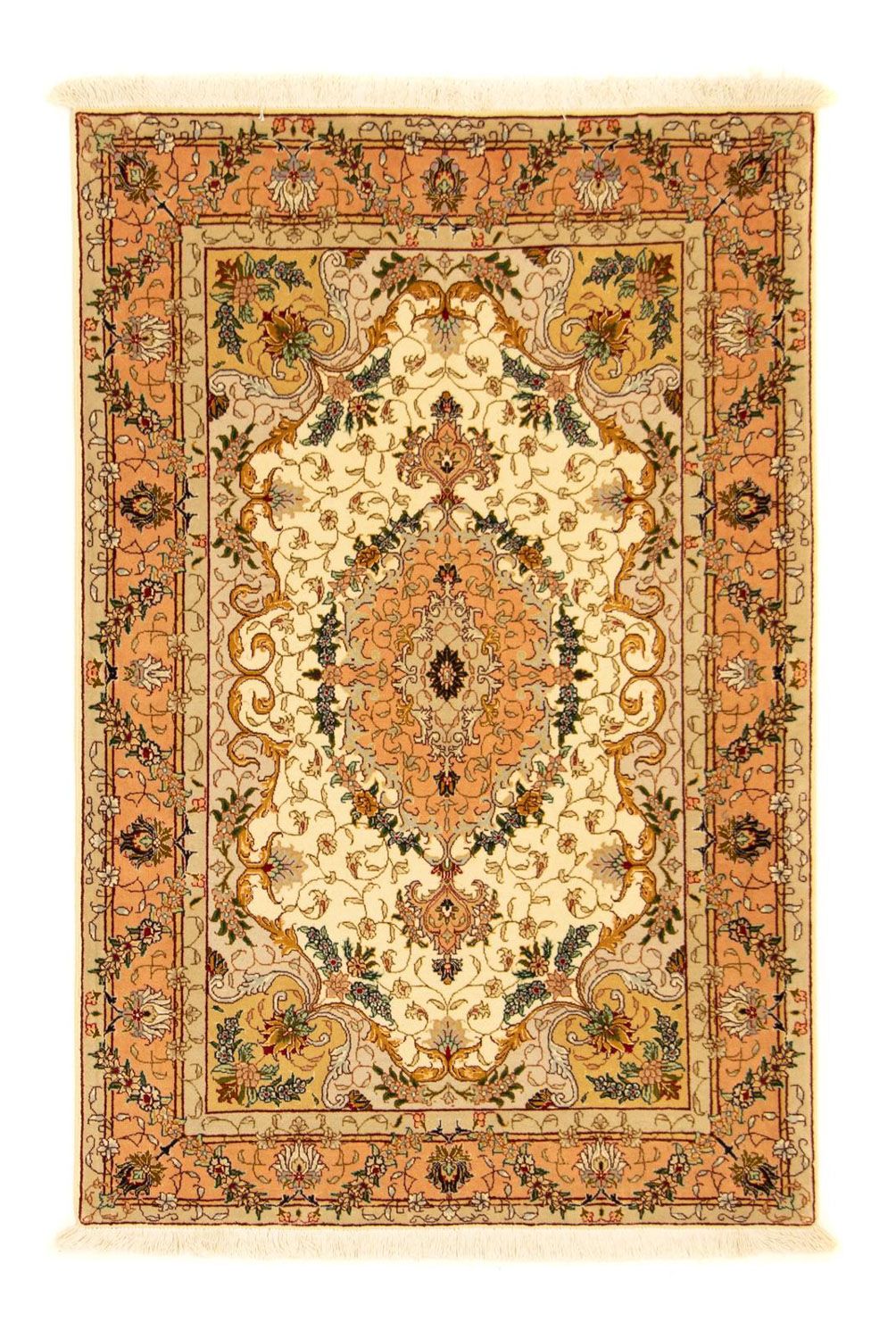 Alfombra Persa - Tabriz - Real - 151 x 100 cm - beige