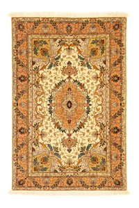 Alfombra Persa - Tabriz - Real - 151 x 100 cm - beige