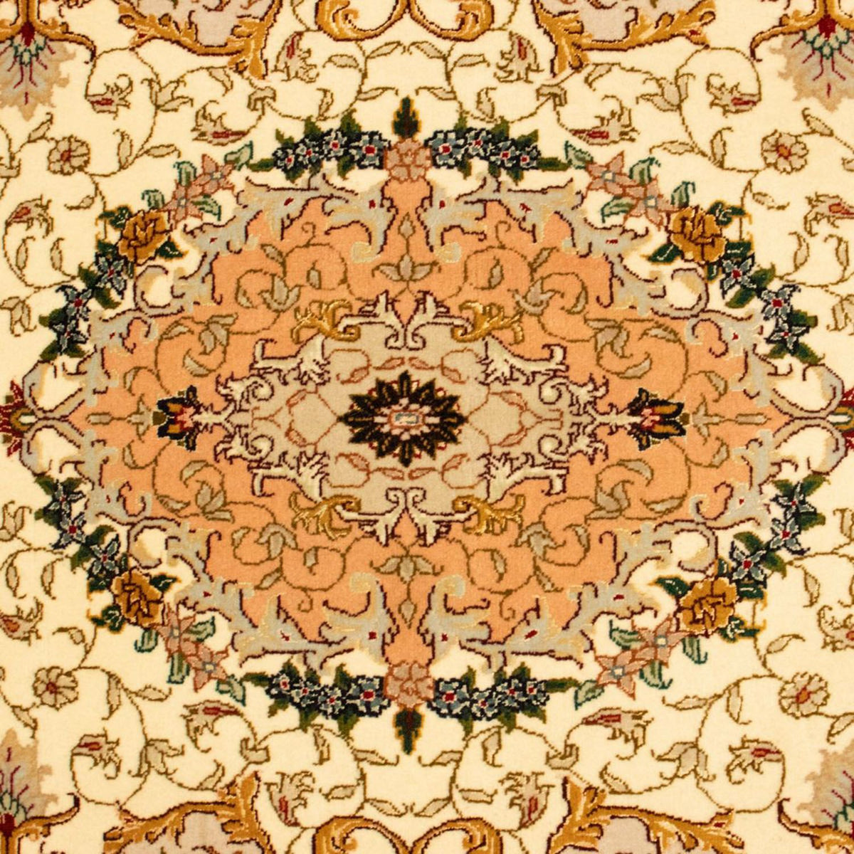 Alfombra Persa - Tabriz - Real - 151 x 100 cm - beige