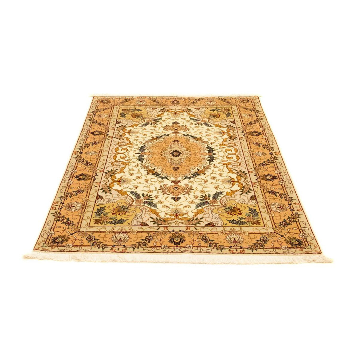 Alfombra Persa - Tabriz - Real - 151 x 100 cm - beige