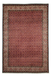 Alfombra persa - Bidjar - 307 x 208 cm - rojo oscuro