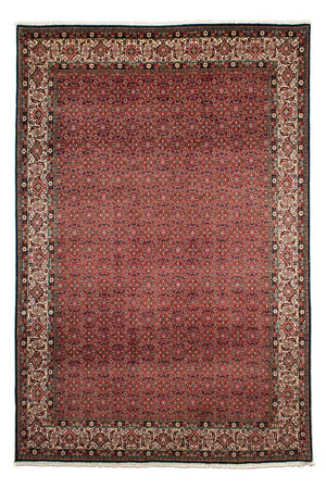 Alfombra persa - Bidjar - 307 x 208 cm - rojo oscuro