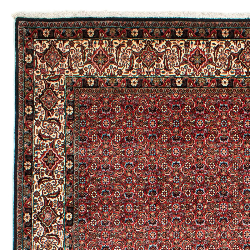 Alfombra persa - Bidjar - 307 x 208 cm - rojo oscuro