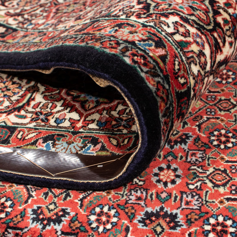 Alfombra persa - Bidjar - 307 x 208 cm - rojo oscuro