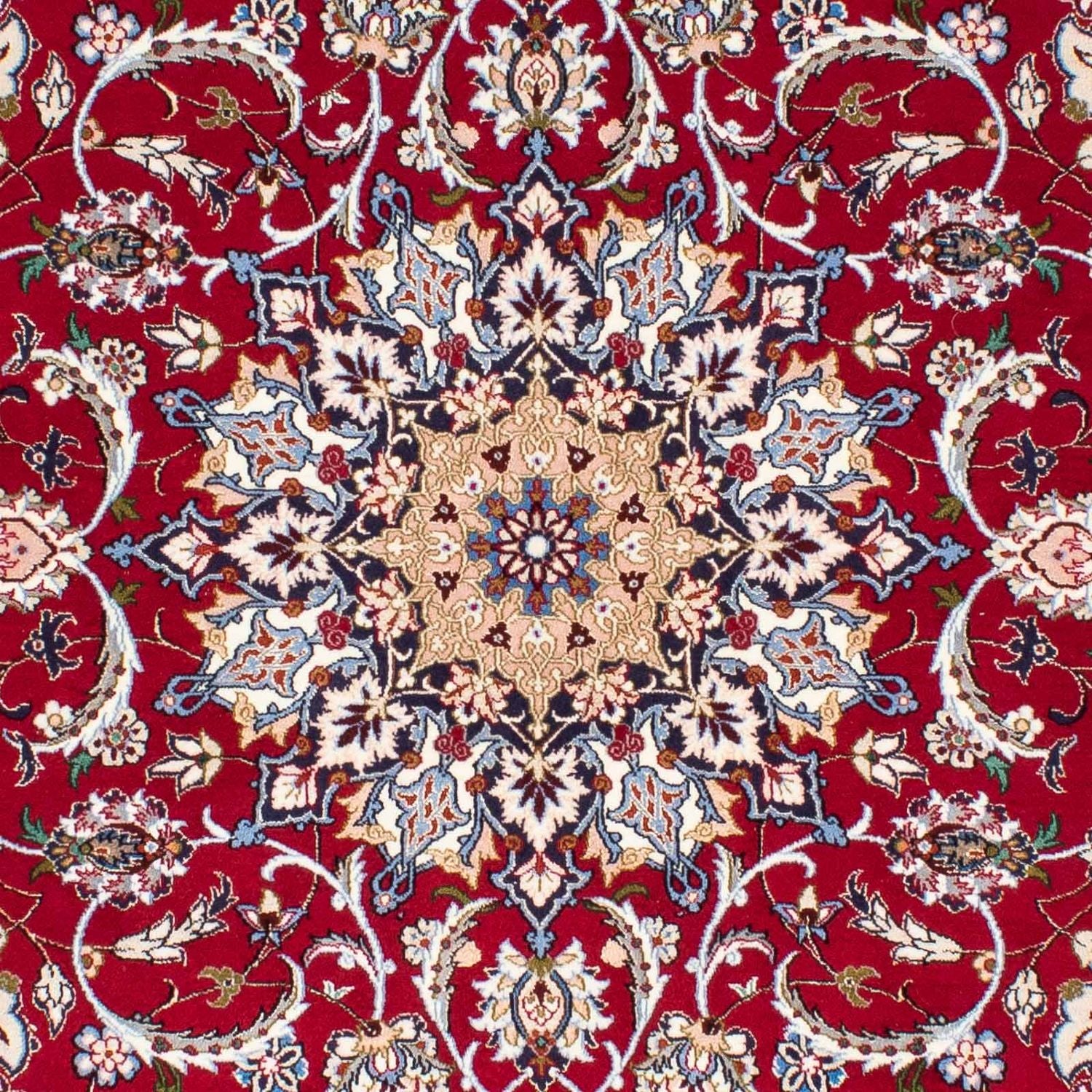 Alfombra Persa - Isfahan - Prima - 227 x 164 cm - rojo oscuro