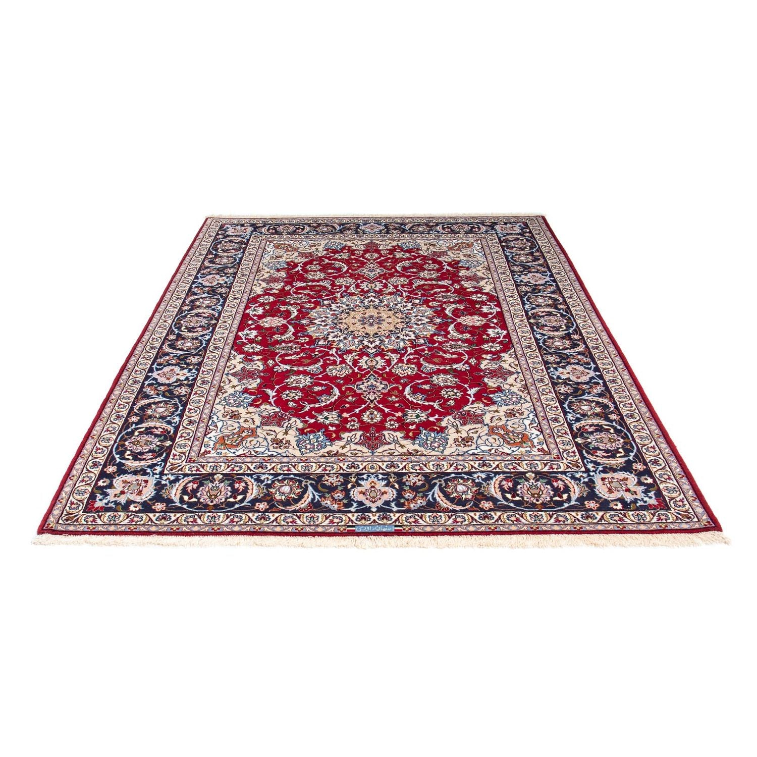 Alfombra Persa - Isfahan - Prima - 227 x 164 cm - rojo oscuro