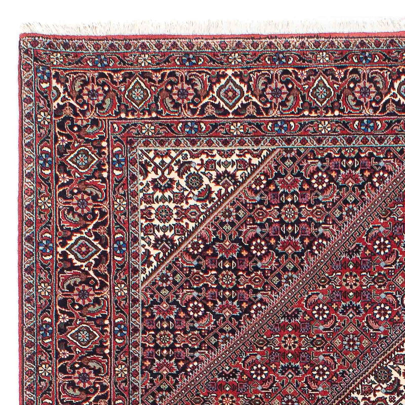 Alfombra persa - Bidjar - 206 x 132 cm - rojo oscuro