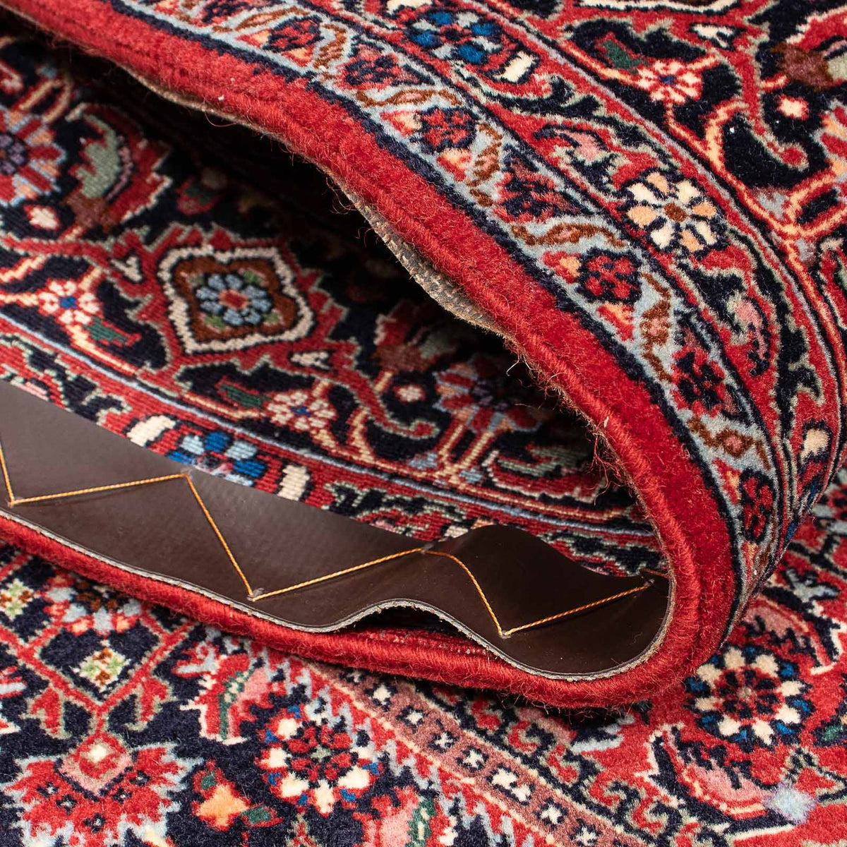 Alfombra persa - Bidjar - 206 x 132 cm - rojo oscuro