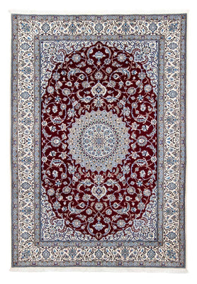 Alfombra Persa - Nain - Real - 288 x 202 cm - rojo oscuro