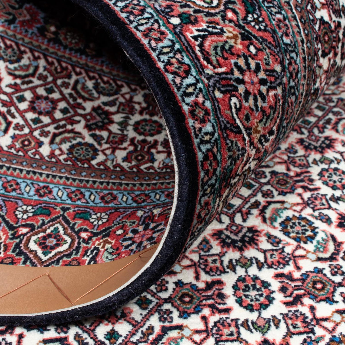 Alfombra de pasillo Alfombra persa - Bidjar - 221 x 128 cm - beige