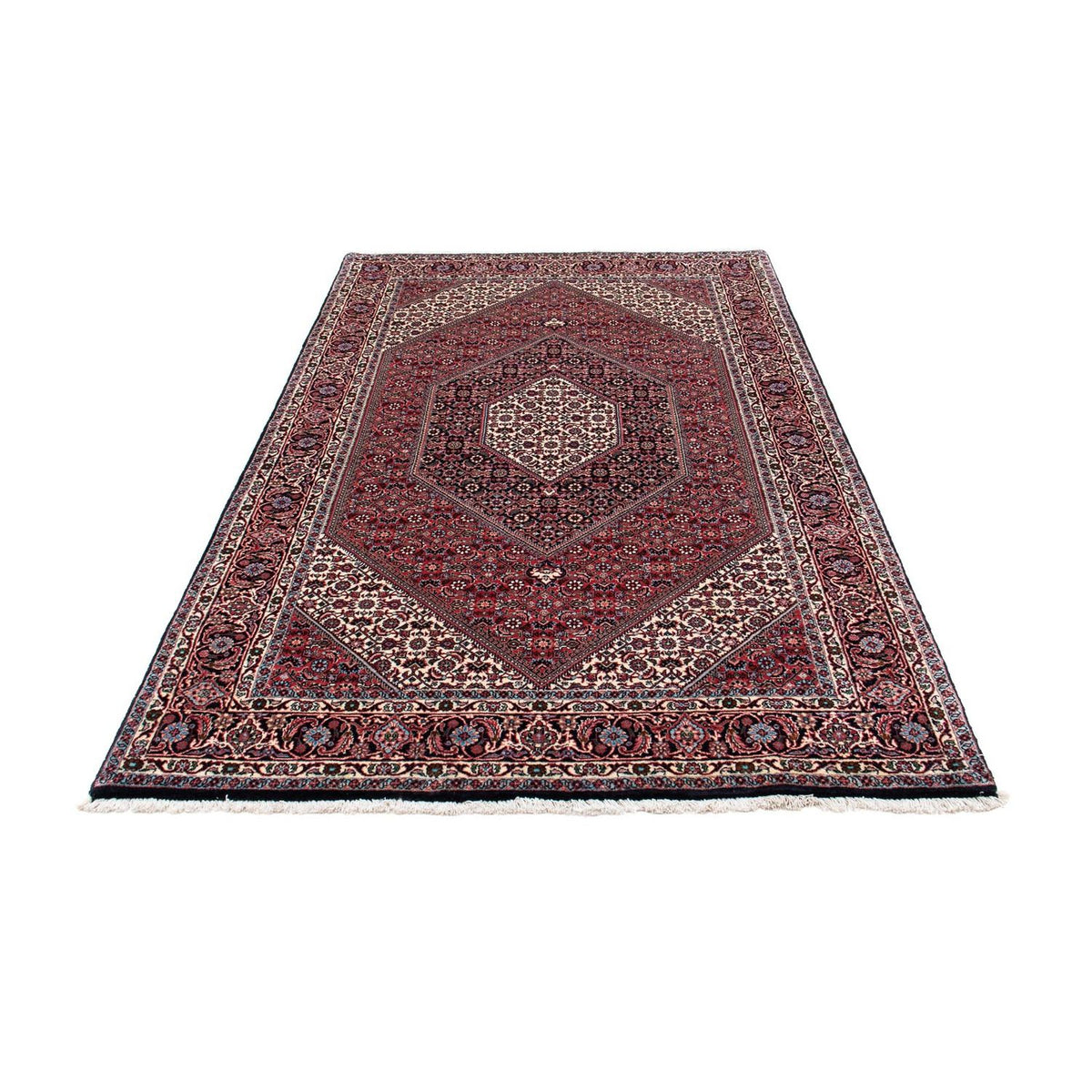 Alfombra persa - Bidjar - 211 x 126 cm - rojo claro