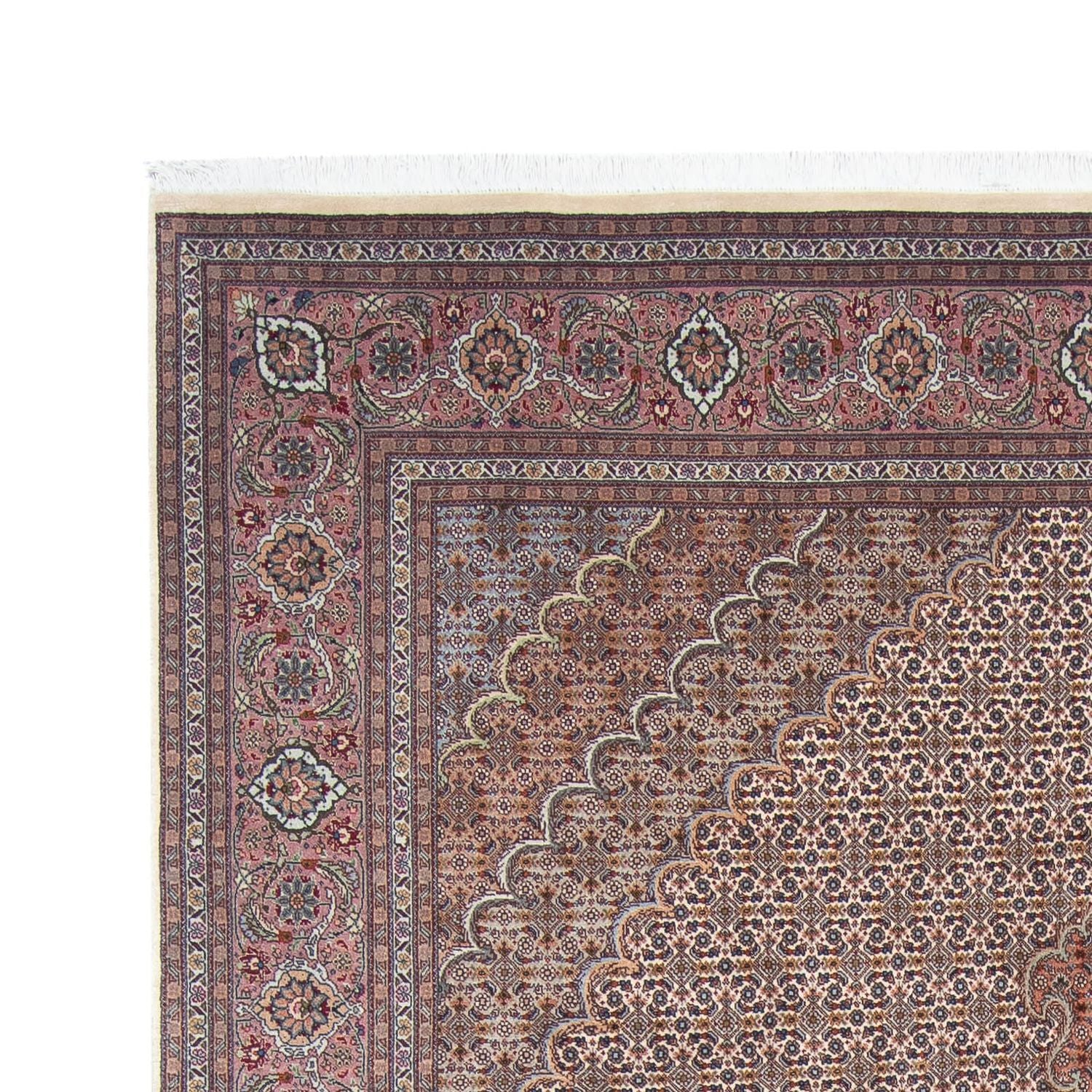 Alfombra persa - Tabriz - 307 x 197 cm - marrón claro