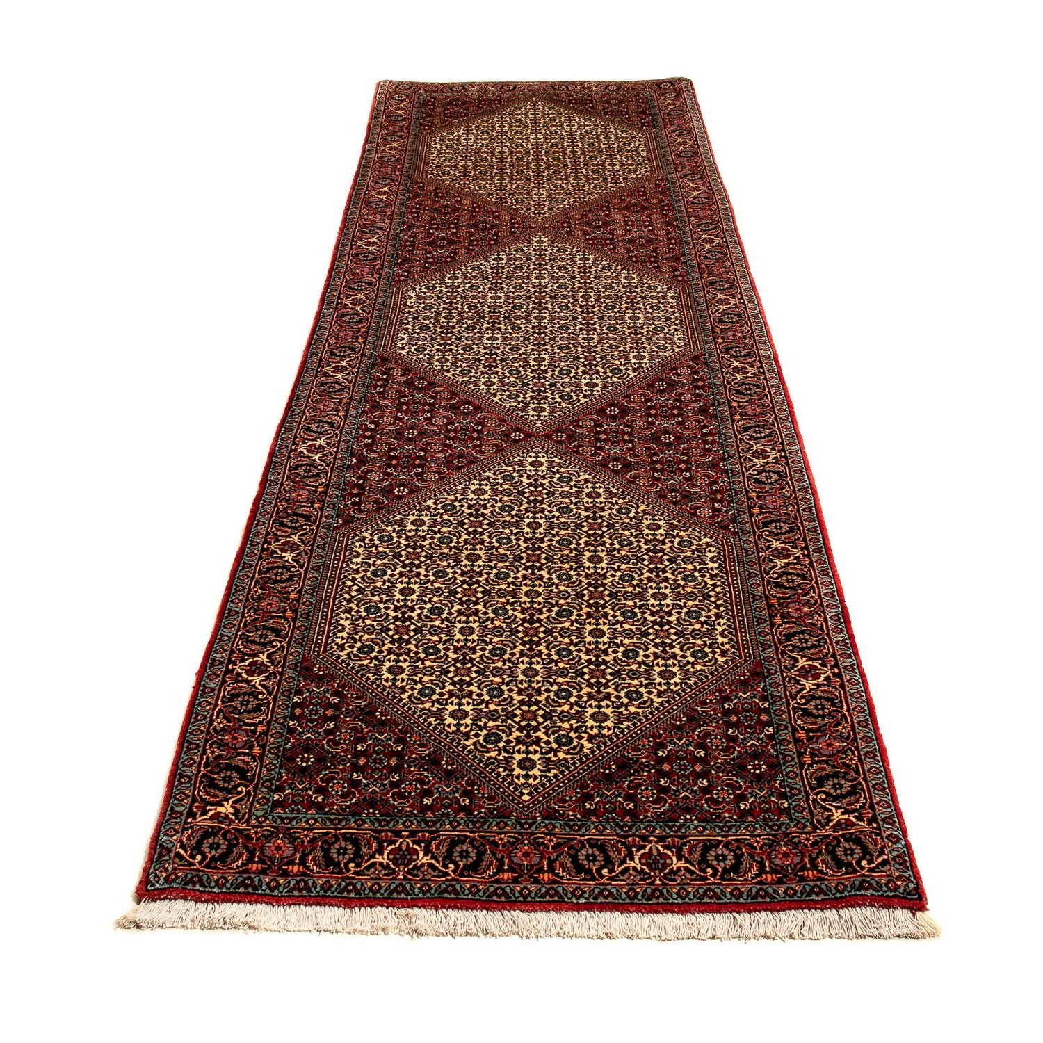 Alfombra de pasillo Alfombra persa - Bidjar - 308 x 85 cm - multicolor