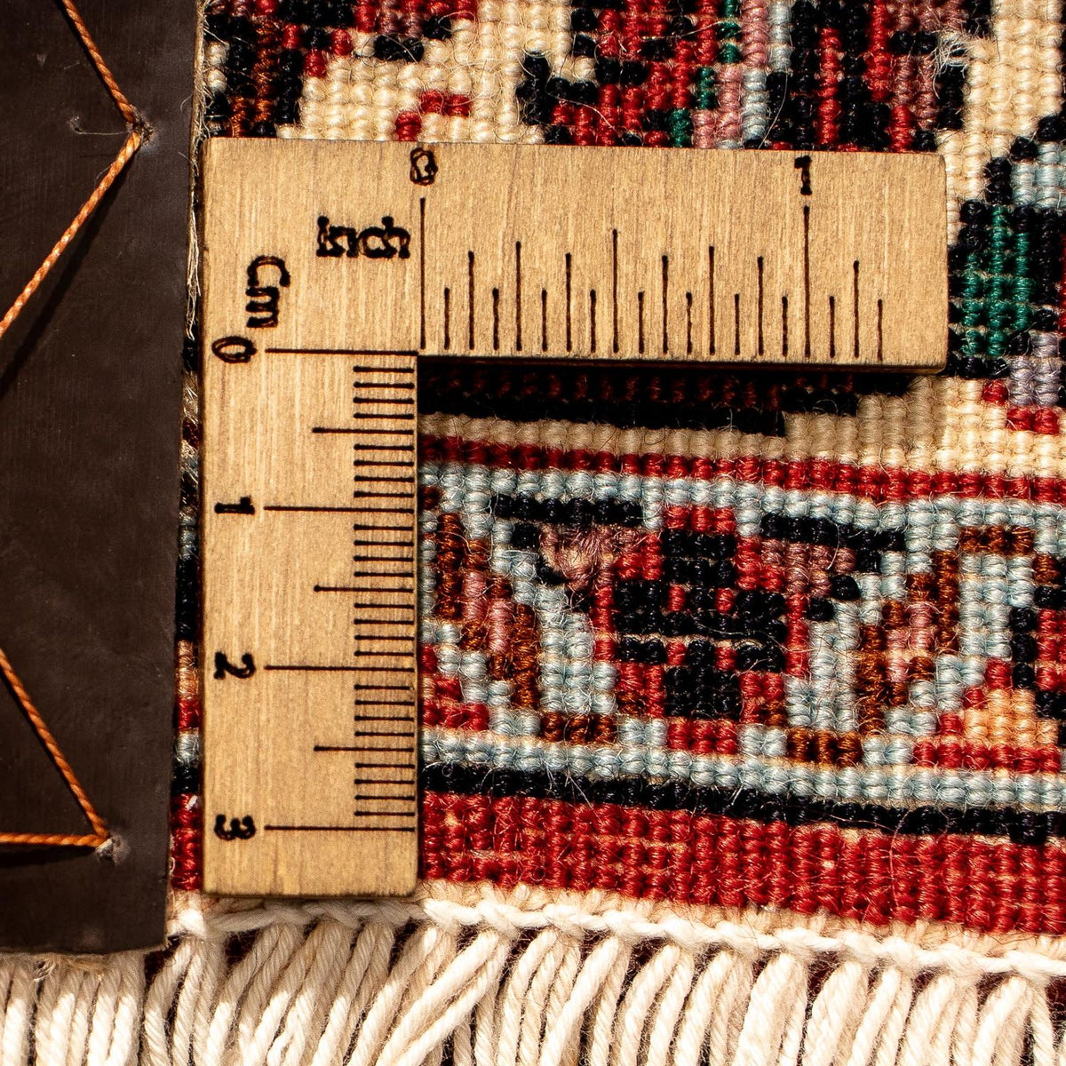 Alfombra de pasillo Alfombra persa - Bidjar - 293 x 84 cm - rojo oscuro