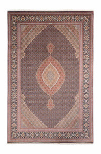 Alfombra persa - Tabriz - 310 x 202 cm - azul oscuro