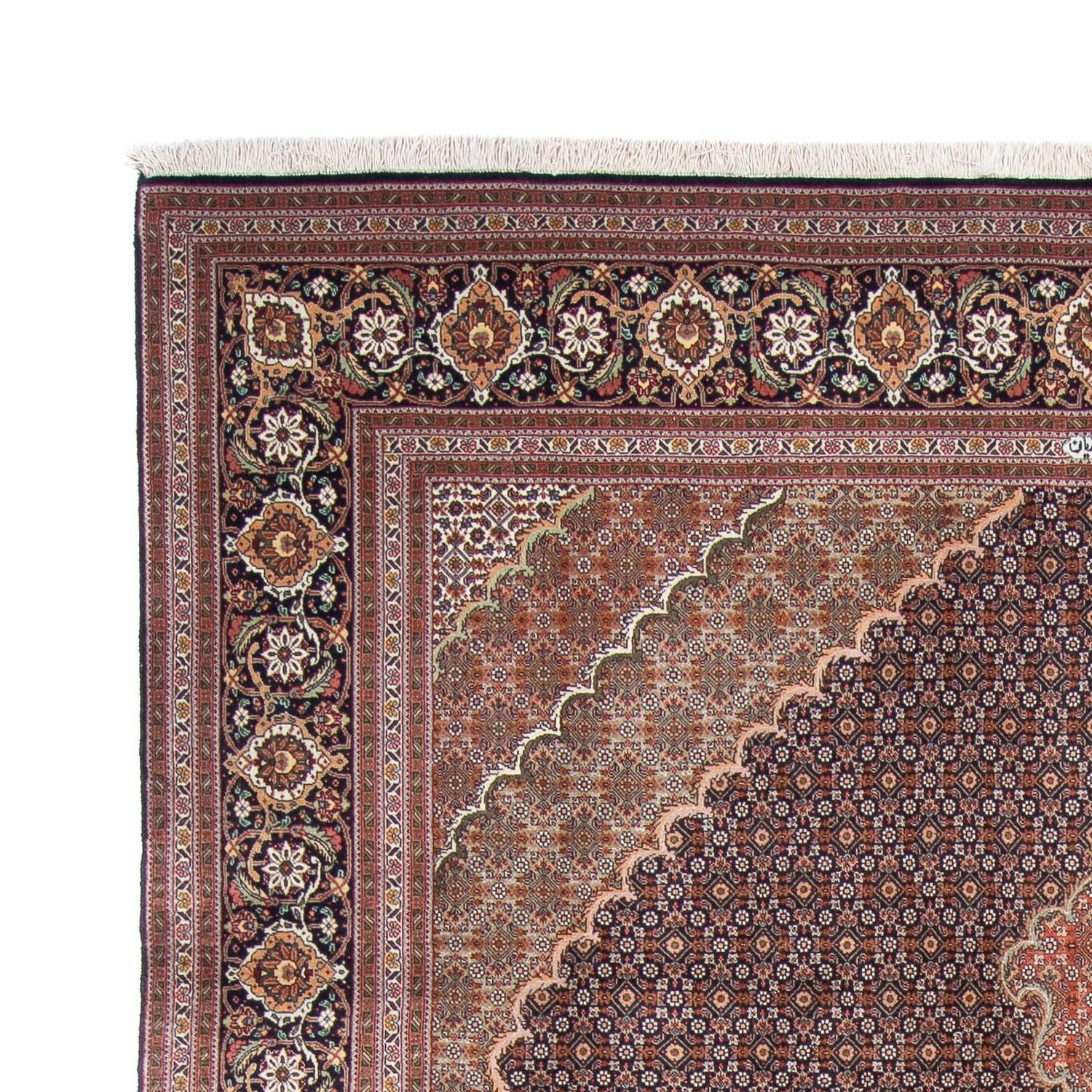 Alfombra persa - Tabriz - 310 x 202 cm - azul oscuro