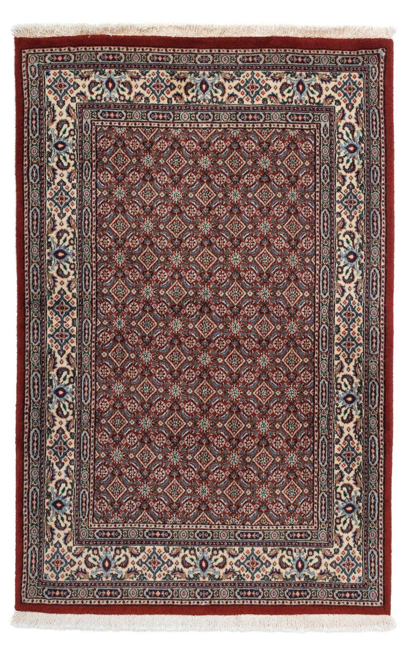 Alfombra persa - Clásica - 147 x 96 cm - rojo oscuro